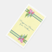 Geluk bloeit van binnenuit - lente bloei servet (Hoek)