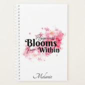 Geluk bloeit vanuit de planner (Voorkant)