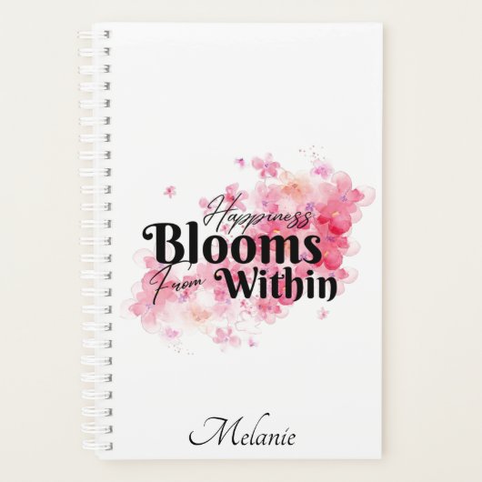 Geluk bloeit vanuit de planner (Voorkant)