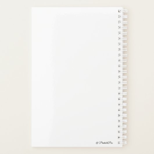 Geluk bloeit vanuit de planner (Achterkant)