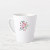 Geluk Bloem Kunst Latte Mok (Linkerhoek)