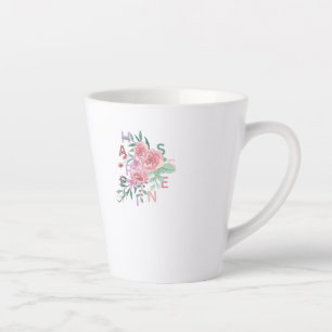 Geluk Bloem Kunst Latte Mok
