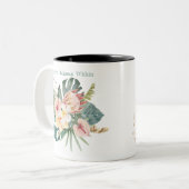Geluk blokkeert binnen de Mok van koffie (Voorkant links)