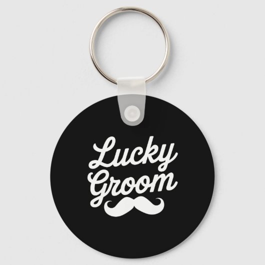 Geluk Bridegom St. Patrick's Day Voor Koppel Echtg Sleutelhanger (Voorkant)