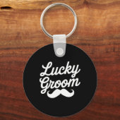 Geluk Bridegom St. Patrick's Day Voor Koppel Echtg Sleutelhanger (Voorkant)