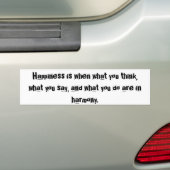 Geluk Bumpersticker (Op auto)