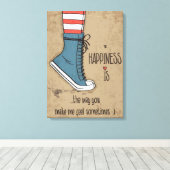 Geluk Canvas Afdruk (Insitu (Houten vloer))