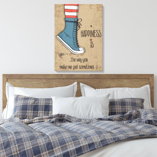 Geluk Canvas Afdruk (Insitu (Slaapkamer))