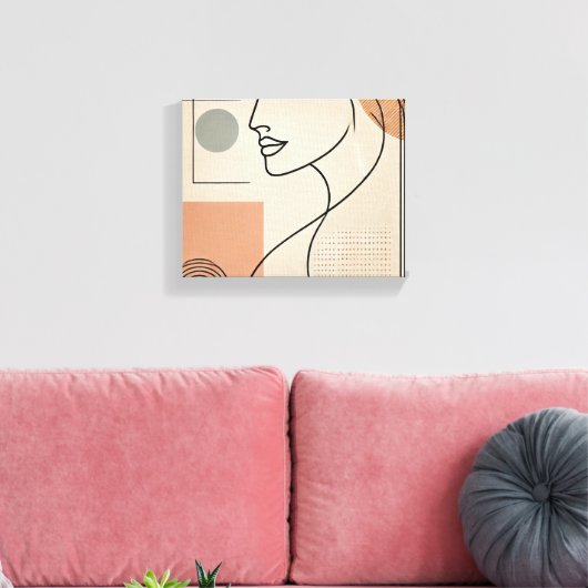 geluk canvas afdruk (Insitu (Woonkamer))