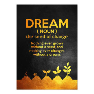 Geluk Citaat Dream Definition Foto Afdruk