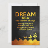 Geluk Citaat Dream Definition Save The Date (Voorkant)