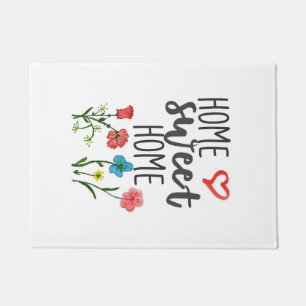 Geluk Citaat Home Sweet Home Flowers Deurmat