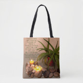 Geluk citaat van Boeddha | foto van stilleven Tote Bag (Voorkant)