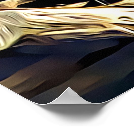 Geluk citeert alles in uw geest poster (Hoek)