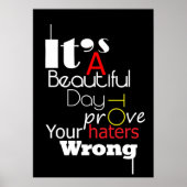 Geluk citeert het is een mooie dag poster (Voorkant)
