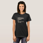 Geluk Coach Definitie Life Coach Humor Posit T-shirt (Voorkant volledig)