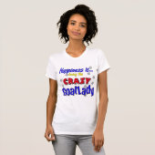 Geluk Crazy Goatlady T-shirt (Voorkant volledig)