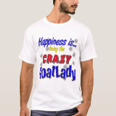 Geluk Crazy Goatlady T-shirt (Voorkant)