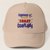 Geluk Crazy Goatlady Trucker Pet (Voorkant)