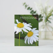 Geluk Daisies Briefkaart (Staand voorkant)