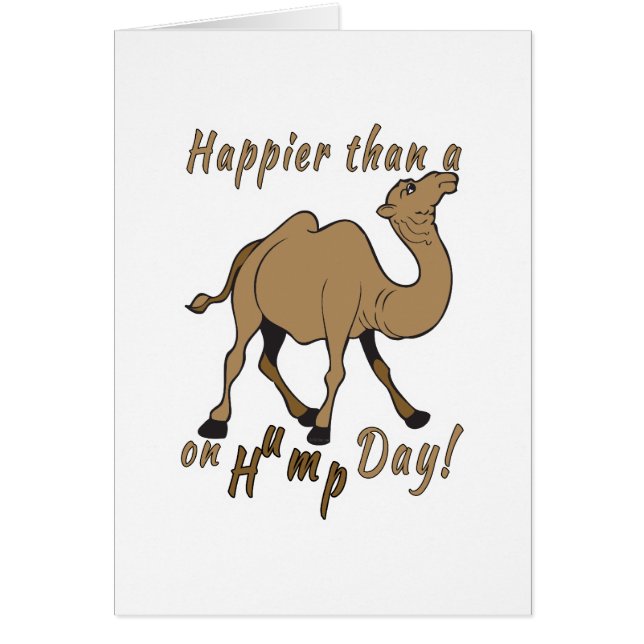 Geluk dan een Camel op Hump Day (Voorkant)