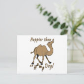 Geluk dan een Camel op Hump Day Briefkaart (Staand voorkant)