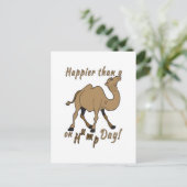 Geluk dan een Camel op Hump Day Briefkaart (Staand voorkant)