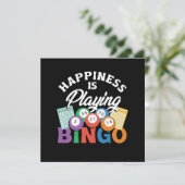 Geluk dat Bingo Lucky Game Player Gamble G speelt Kaart (Staand voorkant)