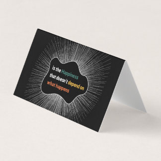 Geluk dat niet afhangt van wat er gebeurt kaart