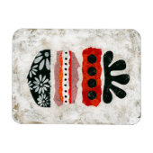 Geluk doet ertoe ijskast magneet Abstracte kunst (Horizontaal)