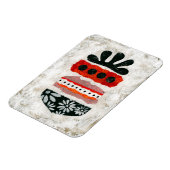 Geluk doet ertoe ijskast magneet Abstracte kunst (Linkerzijde)