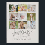 Geluk Editable Kleur Faux Wrapped Canvas<br><div class="desc">Bewaar de kostbare momenten met een gepersonaliseerd wanddecor. Het is een geweldig cadeau!</div>