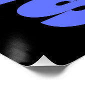 Geluk Een gedurfde Abstracte uitspraak Perfect Poster (Hoek)