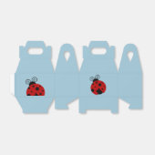 Geluk een lieveheersbeestje Schattige Cartoon Bedankdoosjes (Uitgevouwen)