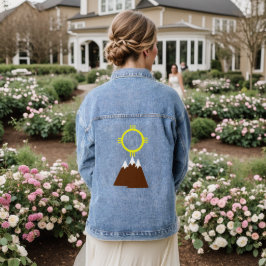 Geluk en bestemming denim jacket