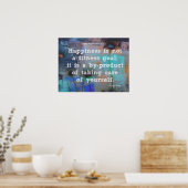 Geluk en fitness! poster (Keuken)