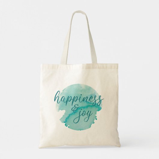 Geluk en Joy Tote Bag (Achterkant)