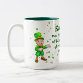 Geluk en onheil tweekleurige koffiemok (Links)