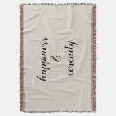 Geluk en Serenity Cozy Deken (Voorkant Verticaal)