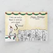Geluk en Vreugde Feestdagen Kaart (Binnen)