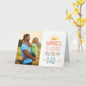 Geluk | Foto-Vaderdag Kaart (Gele Bloem)