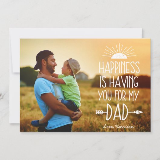 Geluk | Full Photo-flatcard Kaart (Voorkant)