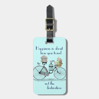  geluk gaat over hoe je poster reist bagagelabel