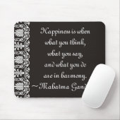 Geluk Gandhi Quotes Mousepad Muismat (Met muis)