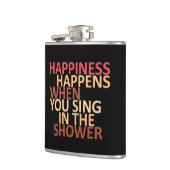 Geluk gebeurt als je onder de douche zingt heupfles (Links)