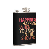 Geluk gebeurt als je onder de douche zingt heupfles (Rechts)