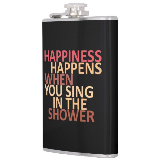 Geluk gebeurt als je onder de douche zingt heupfles (Links)