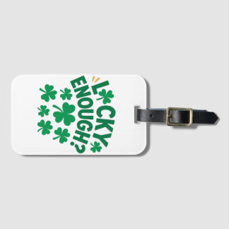 Geluk Gehad? Leuk voor St. Patrick's Dag Bagagelabel