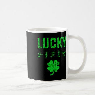 Geluk Gehoorstaal Doof Bewustzijn St Patricks Day Koffiemok