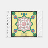 Geluk/gelukkig symbool zijn fleece deken (Voorkant (Horizontaal))